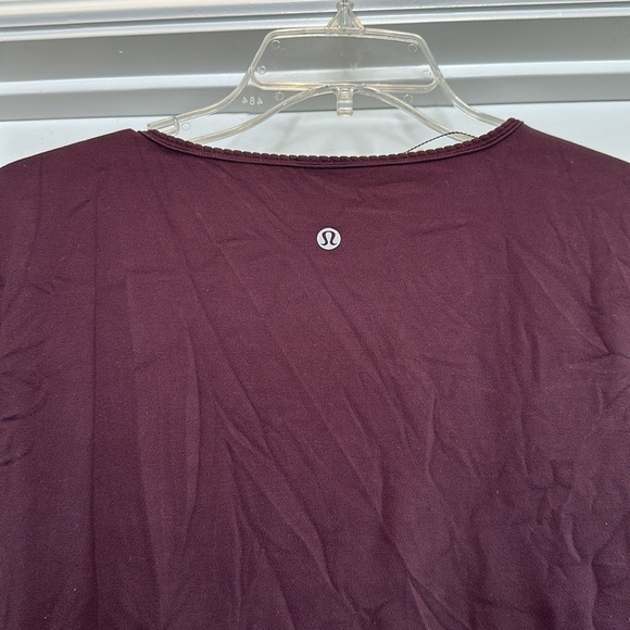 Lululemon Full Freedom Long Sleeve Wrap top in deep purple Size M/L - Picture 5 of 6